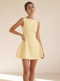 Emily Mini Dress – Lemon