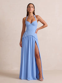 Benedetta Maxi Dress – Powder Blue