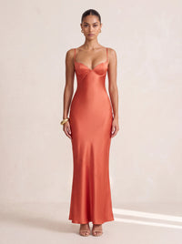 Winnie Maxi Dress – Burnt Orange
