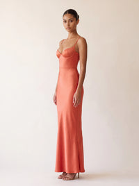 Winnie Maxi Dress – Burnt Orange