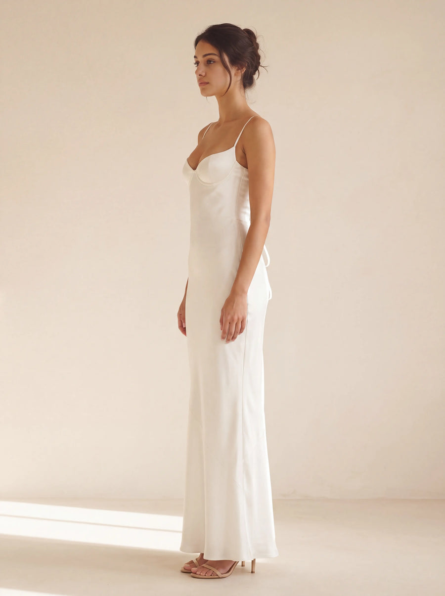 Winnie Maxi Dress – Ivory