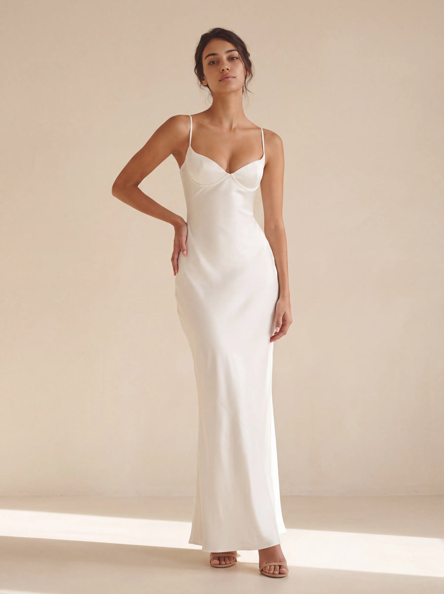 Winnie Maxi Dress – Ivory