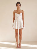 White Multi Floral Print