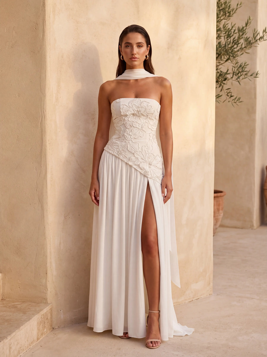 Honor Maxi Dress Ivory - campaign 2