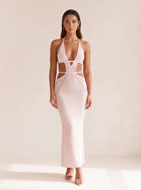 Natasha Maxi Dress – Blush