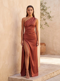 Cindy Maxi Dress – Rust