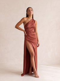 Cindy Maxi Dress – Rust