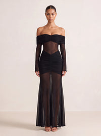 Iris Maxi Dress – Black