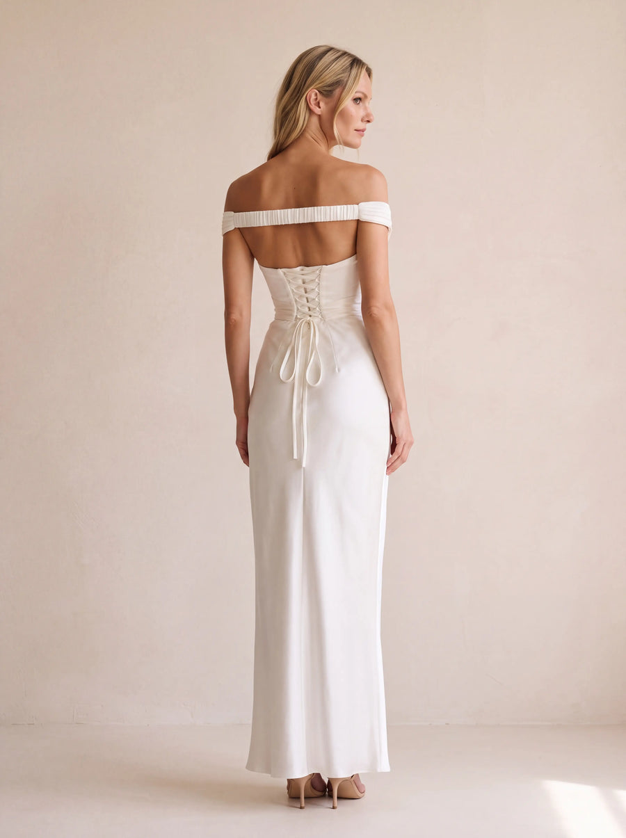 Talia Maxi Dress – Ivory