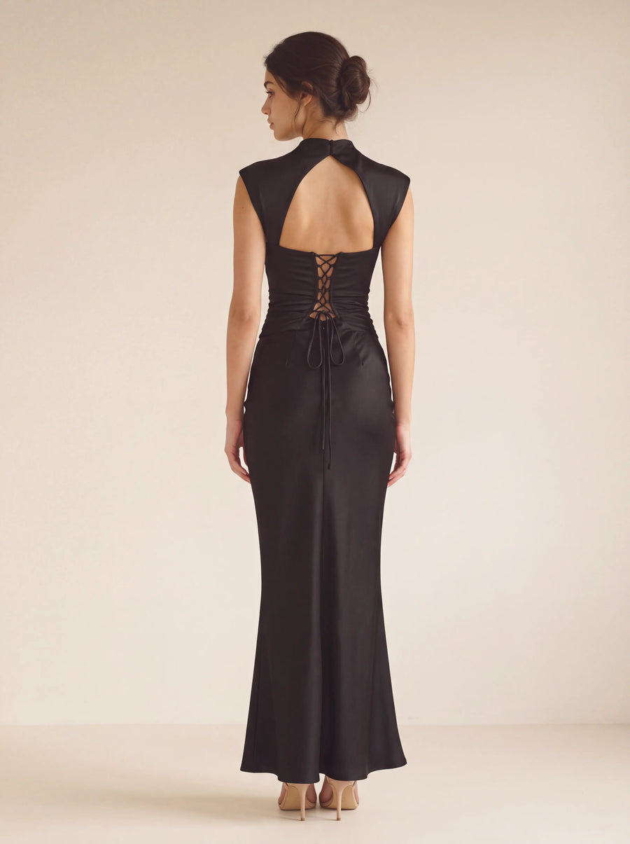 Maude Maxi Dress – Black