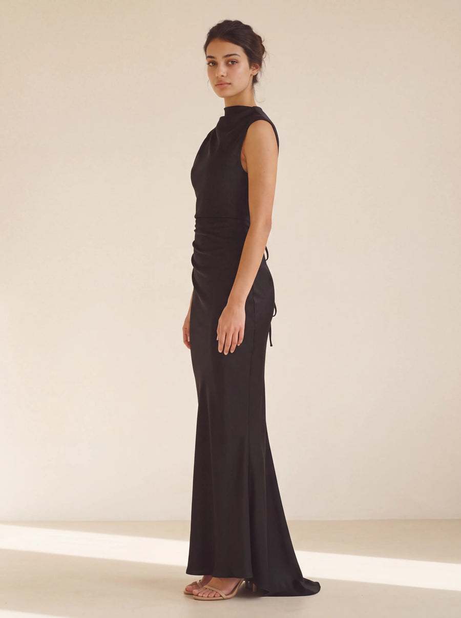 Maude Maxi Dress – Black