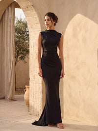 Maude Maxi Dress – Black