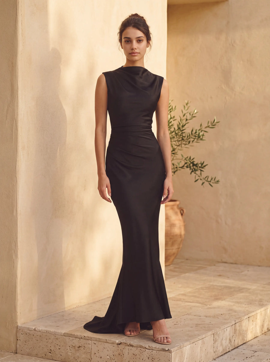 Maude Maxi Dress – Black
