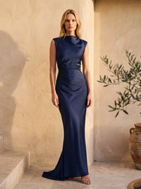 Maude Maxi Dress – Navy
