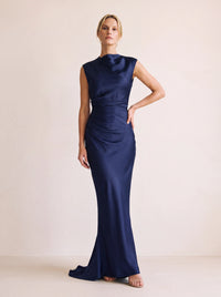Maude Maxi Dress – Navy