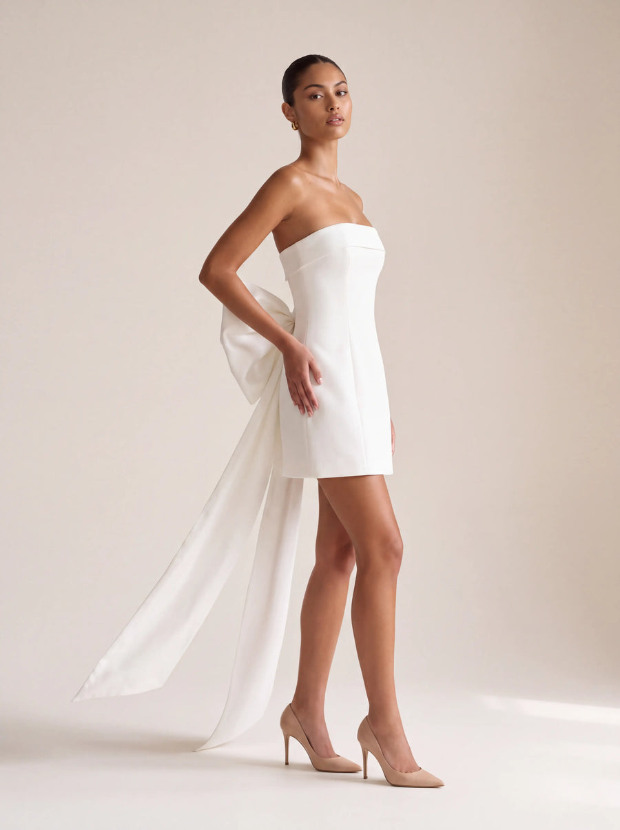 Margot Mini Dress – Ivory