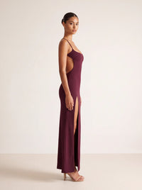 Bettina Maxi Dress – Cherry Lacquer