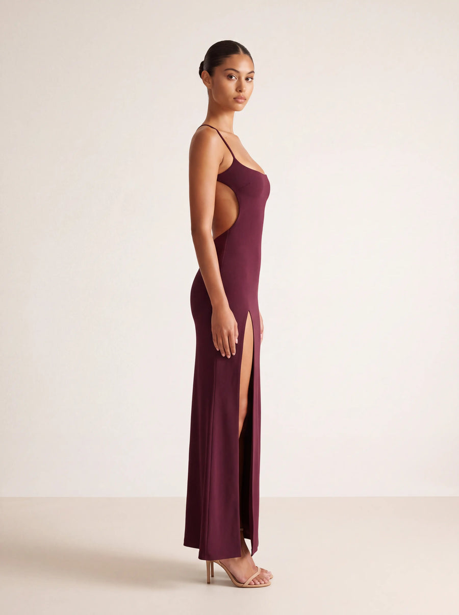 Bettina Maxi Dress – Cherry Lacquer