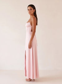 Olive Maxi Dress Blush - side