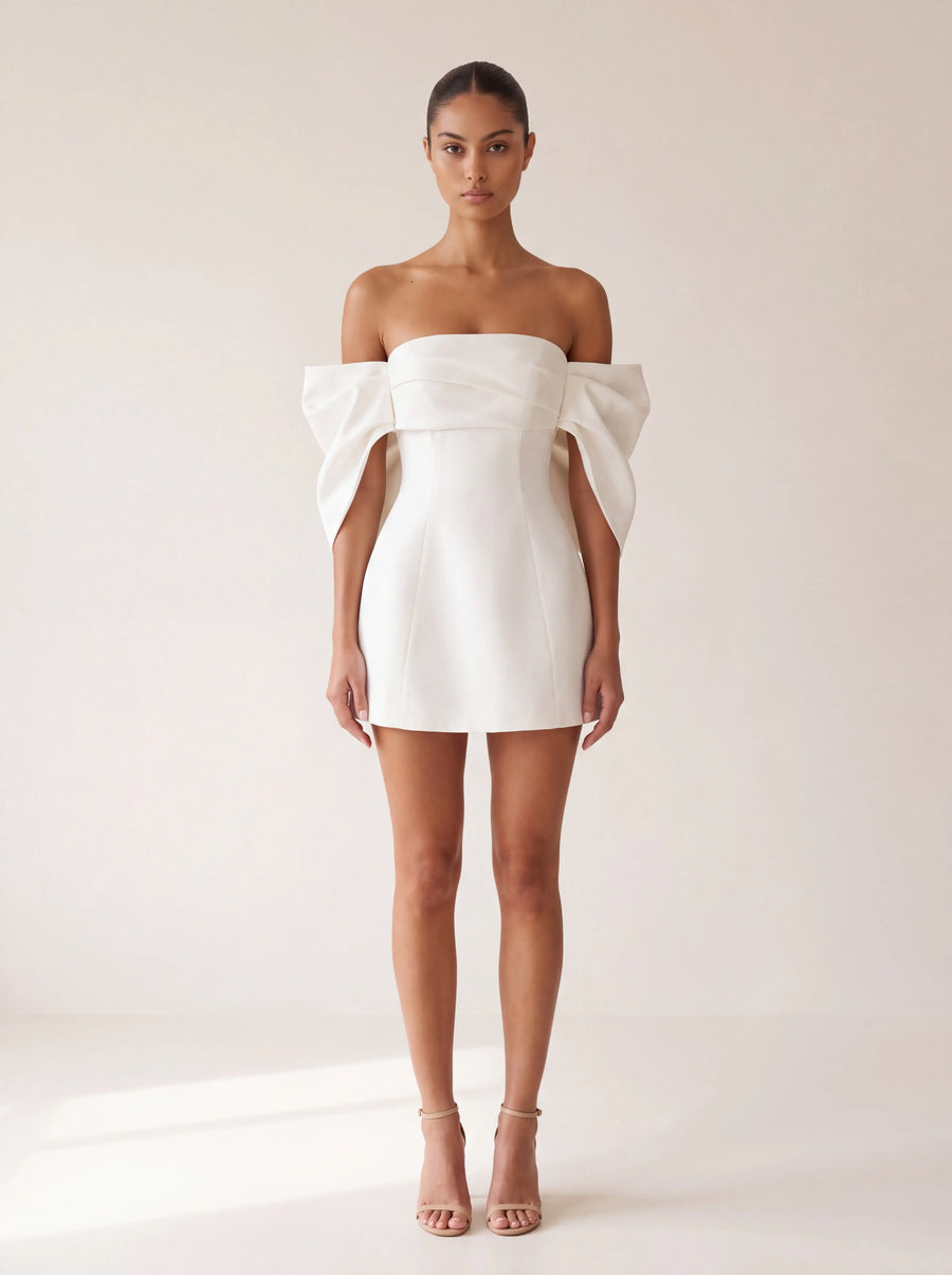 Savannah Mini Dress – Ivory