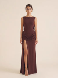Ember Maxi Dress – Plum Brown