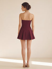 Dana Mini Dress – Cherry Lacquer