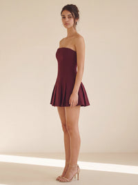 Dana Mini Dress – Cherry Lacquer