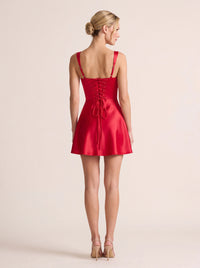 Vivian Mini Dress – Red