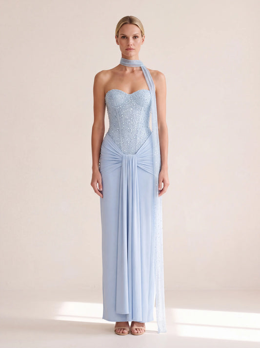 Dalia Maxi Dress – Glacier Blue
