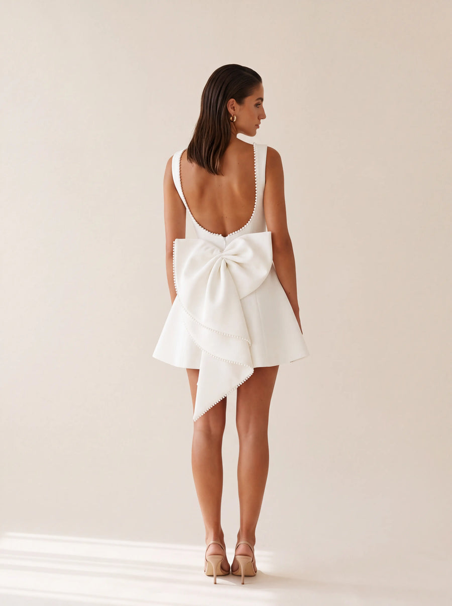 Candice Mini Dress – Ivory