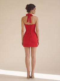 Evelina Mini Dress – Red