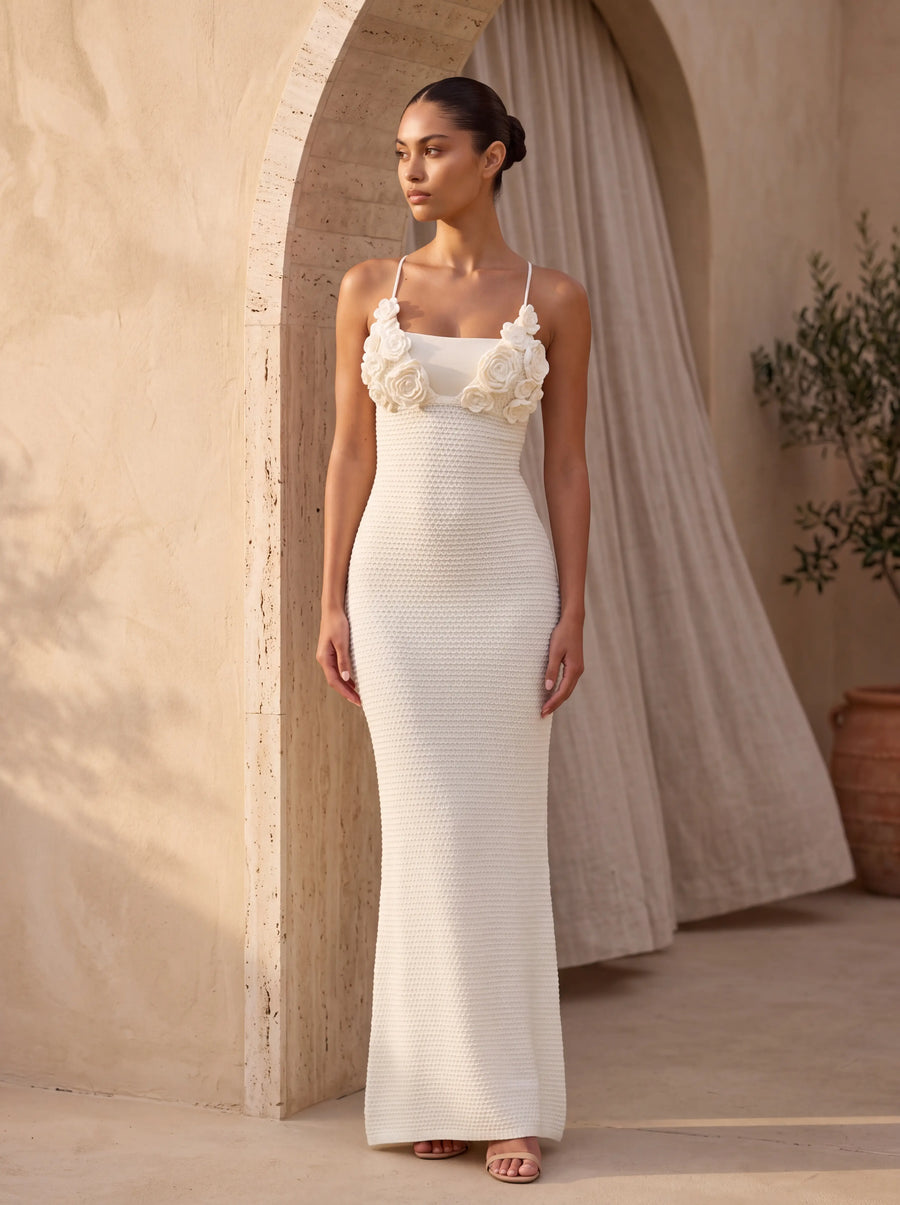 Anna Maxi Dress – Ivory