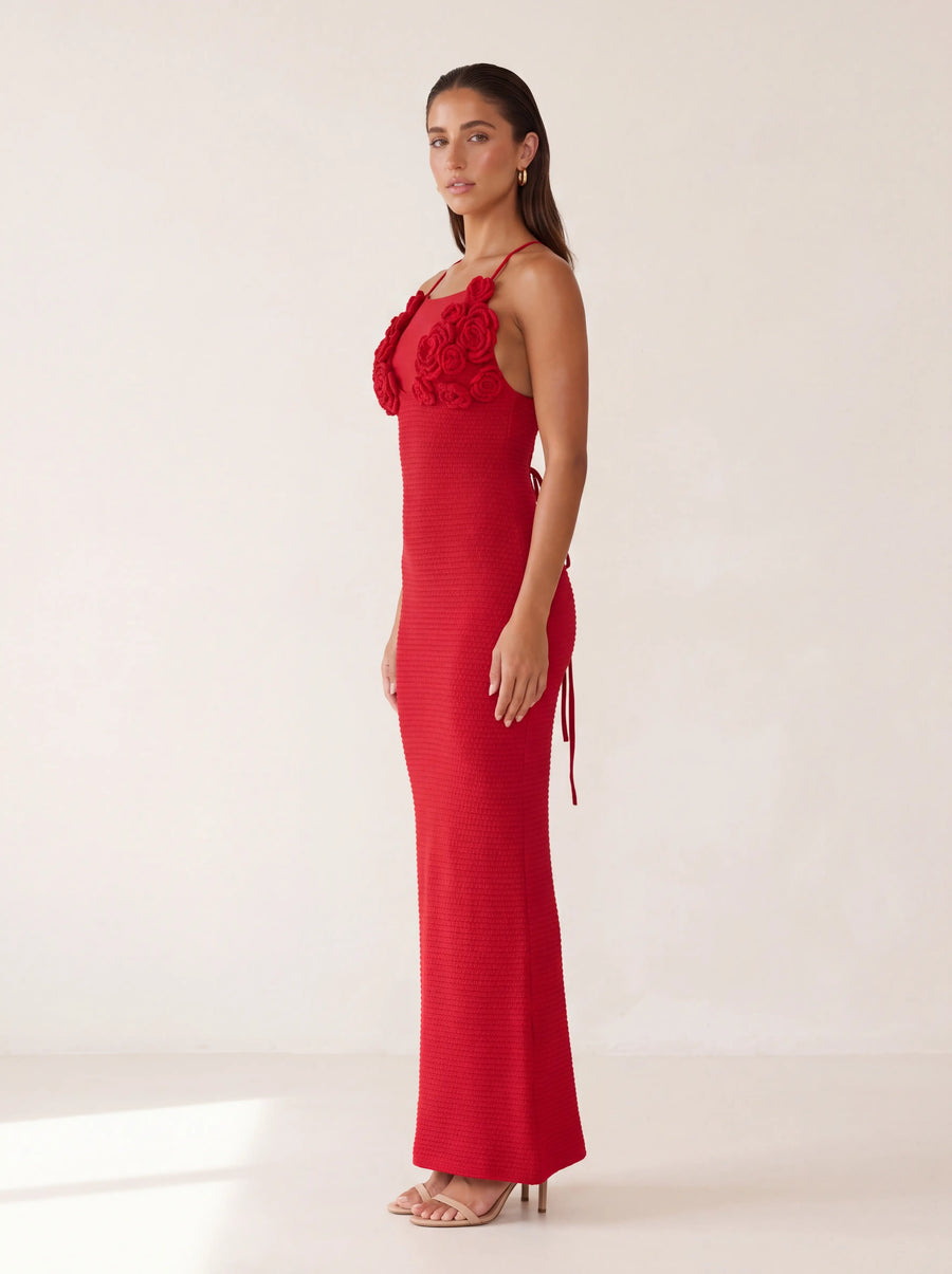 Anna Maxi Dress – Red