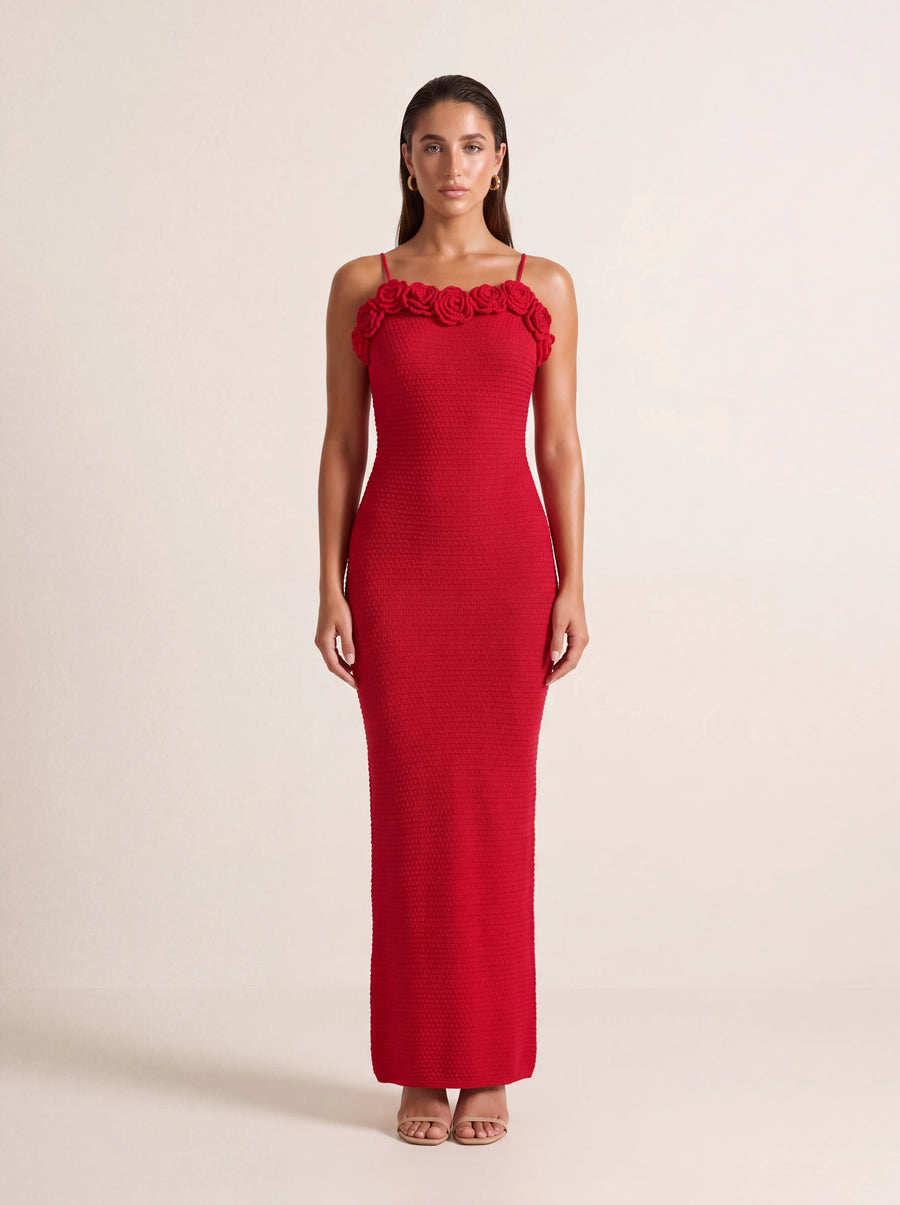 Anna Maxi Dress – Red