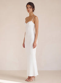 Amalia Maxi Dress White - side