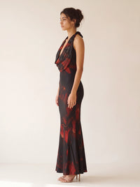 Liliana Maxi Dress – Fire Print