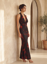 Liliana Maxi Dress – Fire Print