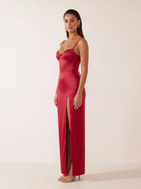 Estelle Maxi Dress Red - side