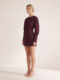 Adriana Mini Dress – Plum