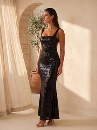 Nell Maxi Dress – Black