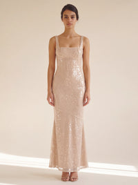 Nell Maxi Dress – Nude