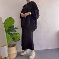 Hollis Casual Set with Pockets in Black