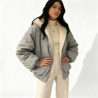 Hollis Jacket with Oversized in Grey