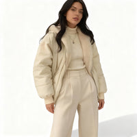Hollis Jacket with Oversized in White