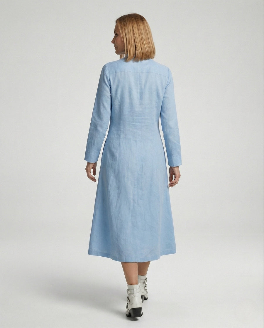 Hollis Linen Midi Dress