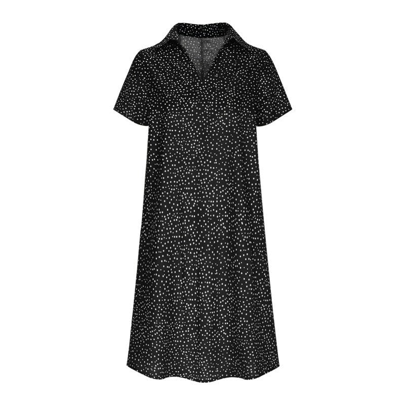 Honor Lightweight Shirt Dress in Black