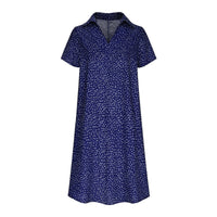 Honor Lightweight Shirt Dress in Blue