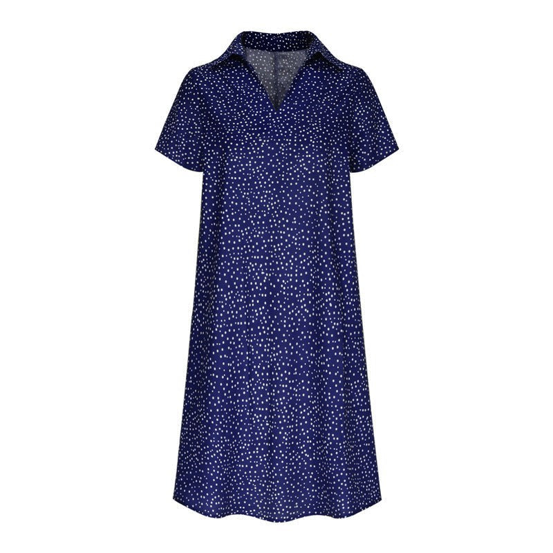 Honor Lightweight Shirt Dress in Blue