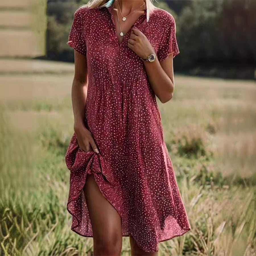 Honor Lightweight Shirt Dress in Dark Brown