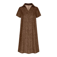 Honor Lightweight Shirt Dress in Dark Brown